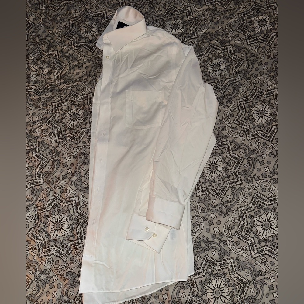 Classic White Men's Dress Shirt